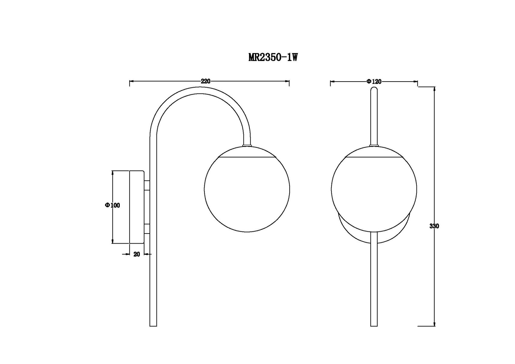 Бра MyFar Cassia MR2350-1W 1