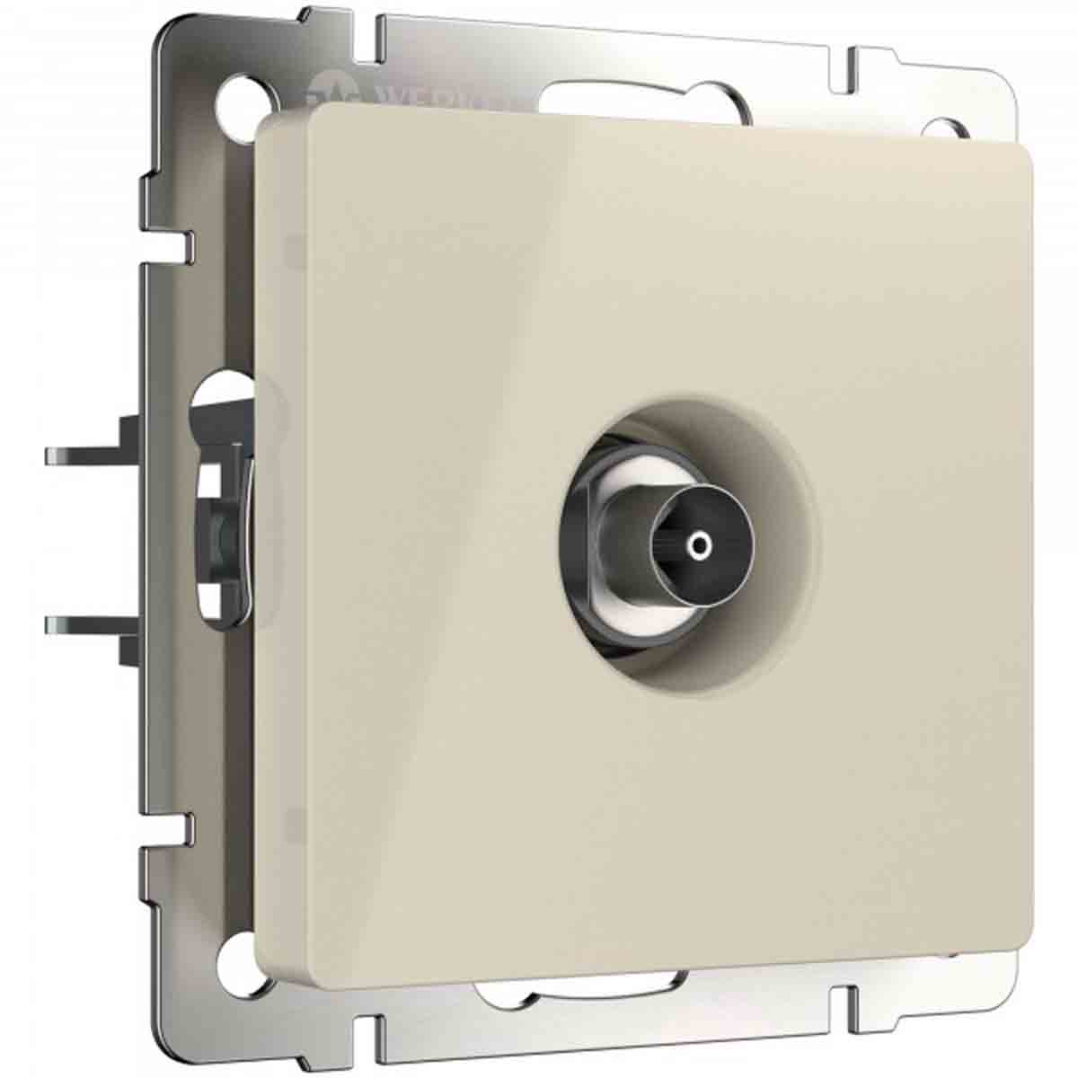 ТВ-розетка проходная Werkel (слоновая кость) W1184003 4690389155819