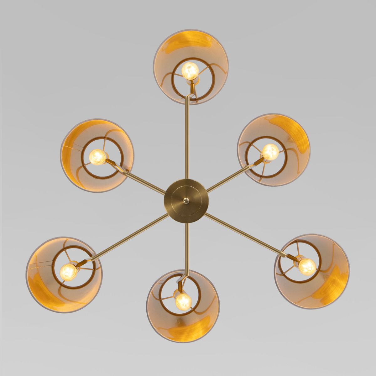 Подвесная люстра Eurosvet Topanga 60173/6 латунь a069017 1