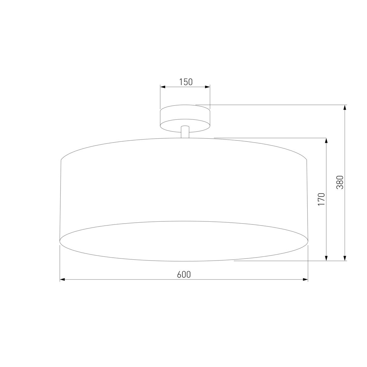 Потолочный светильник TK Lighting 4239 Rondo Graphite 1