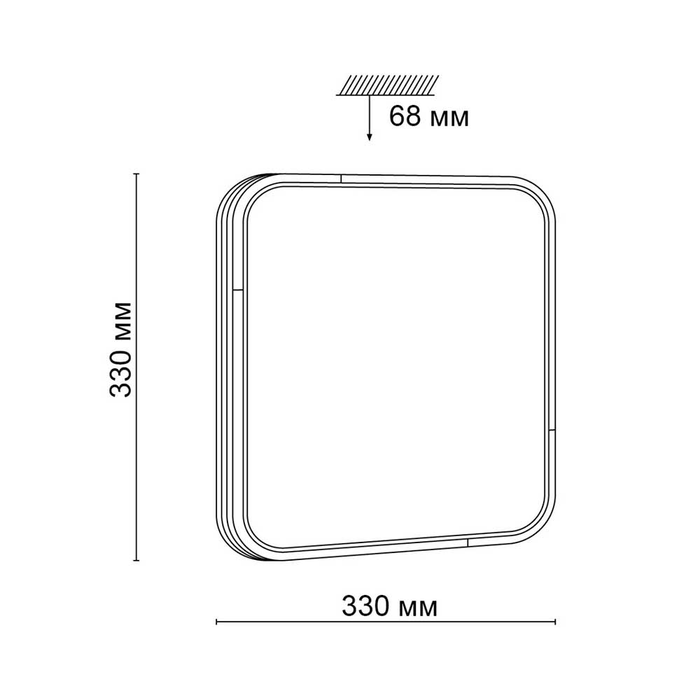 Настенно-потолочный светодиодный светильник Sonex Pale Orso 3059/CL 3