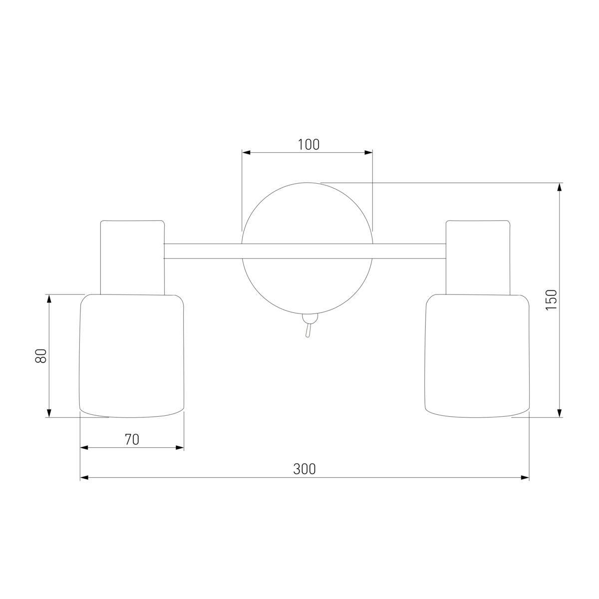 Спот Eurosvet Corso 20089/2 бронза 1