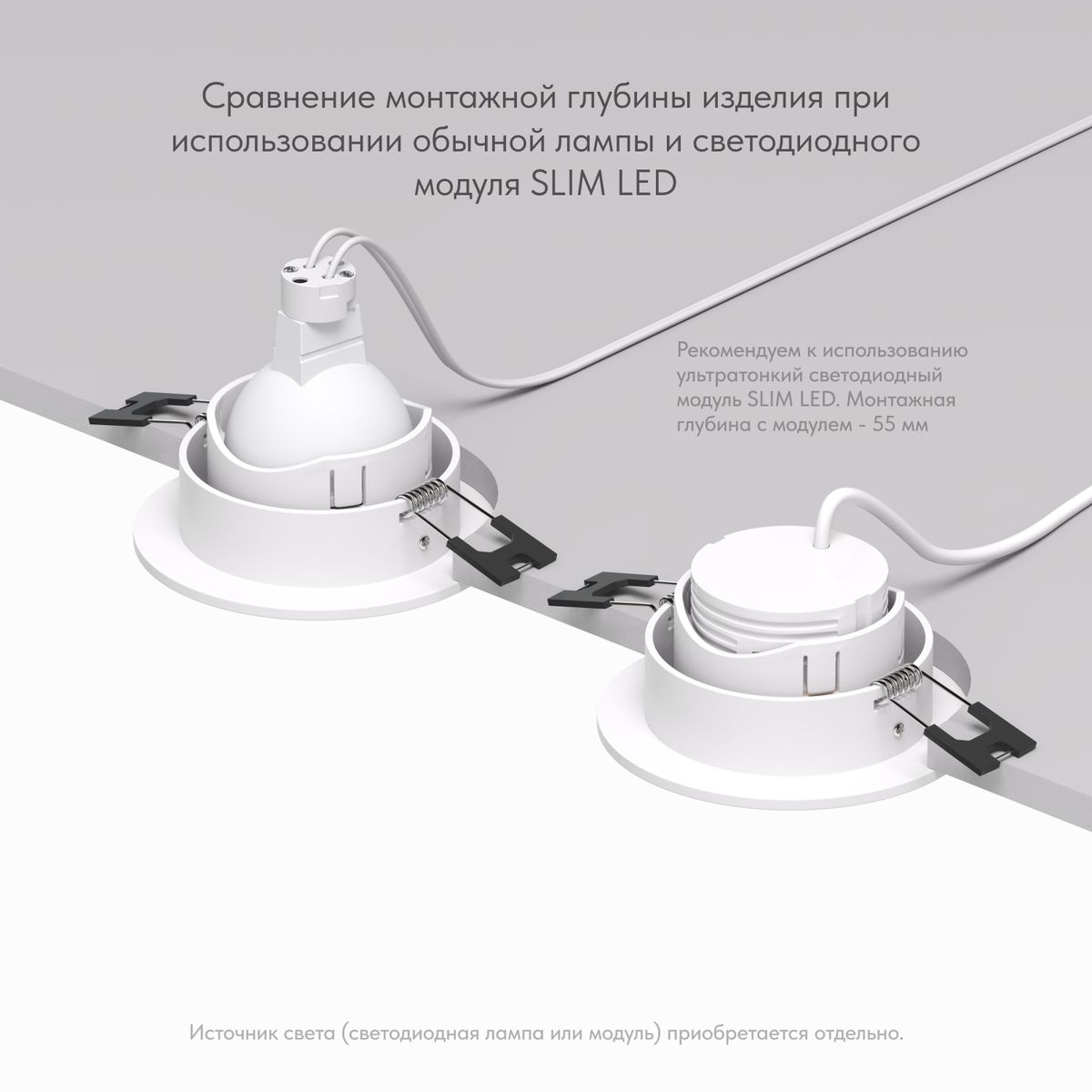 Встраиваемый светильник Denkirs Rodvig DK3061-WH 4