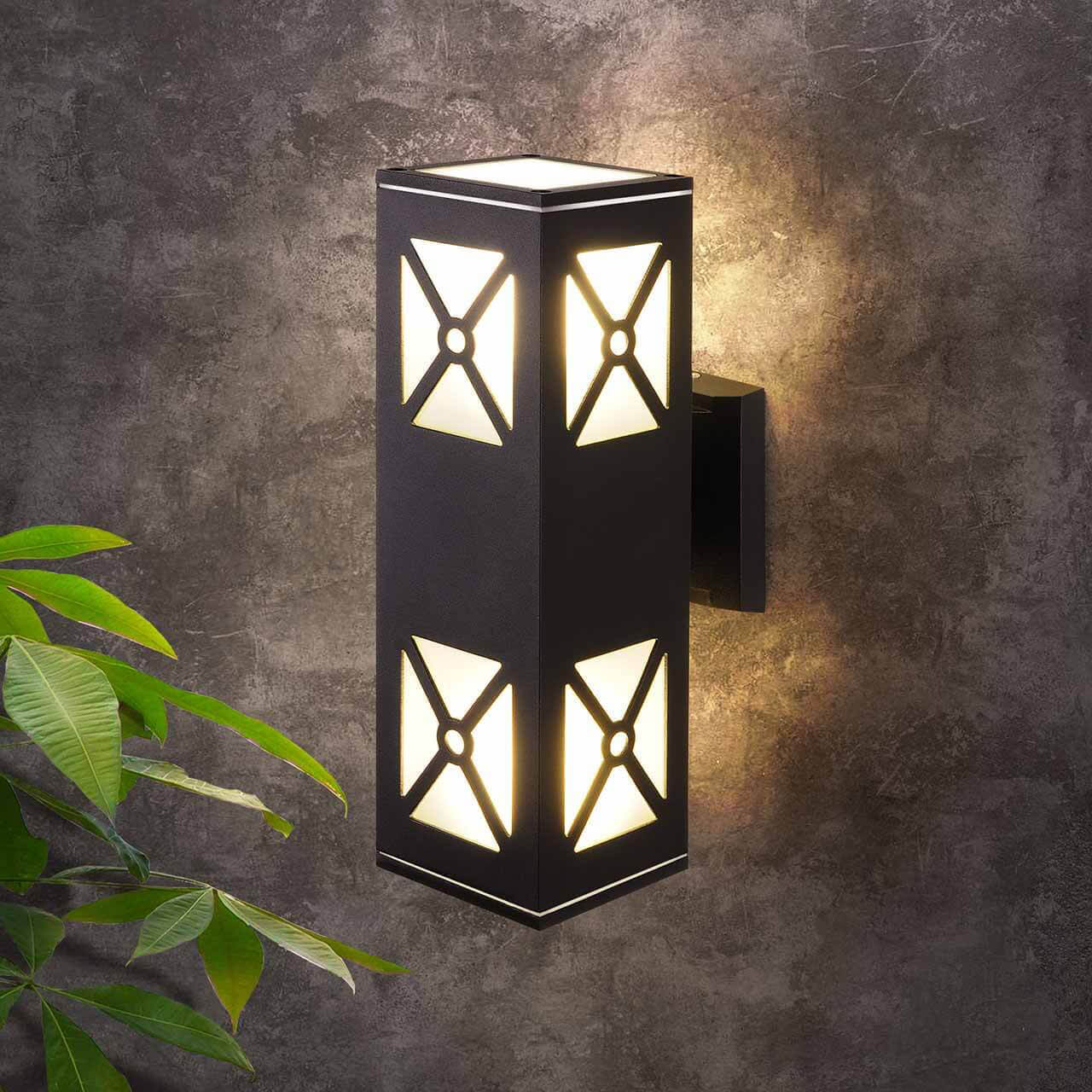 Уличный настенный cветильник Elektrostandard 1405 Techno черный a041976 1