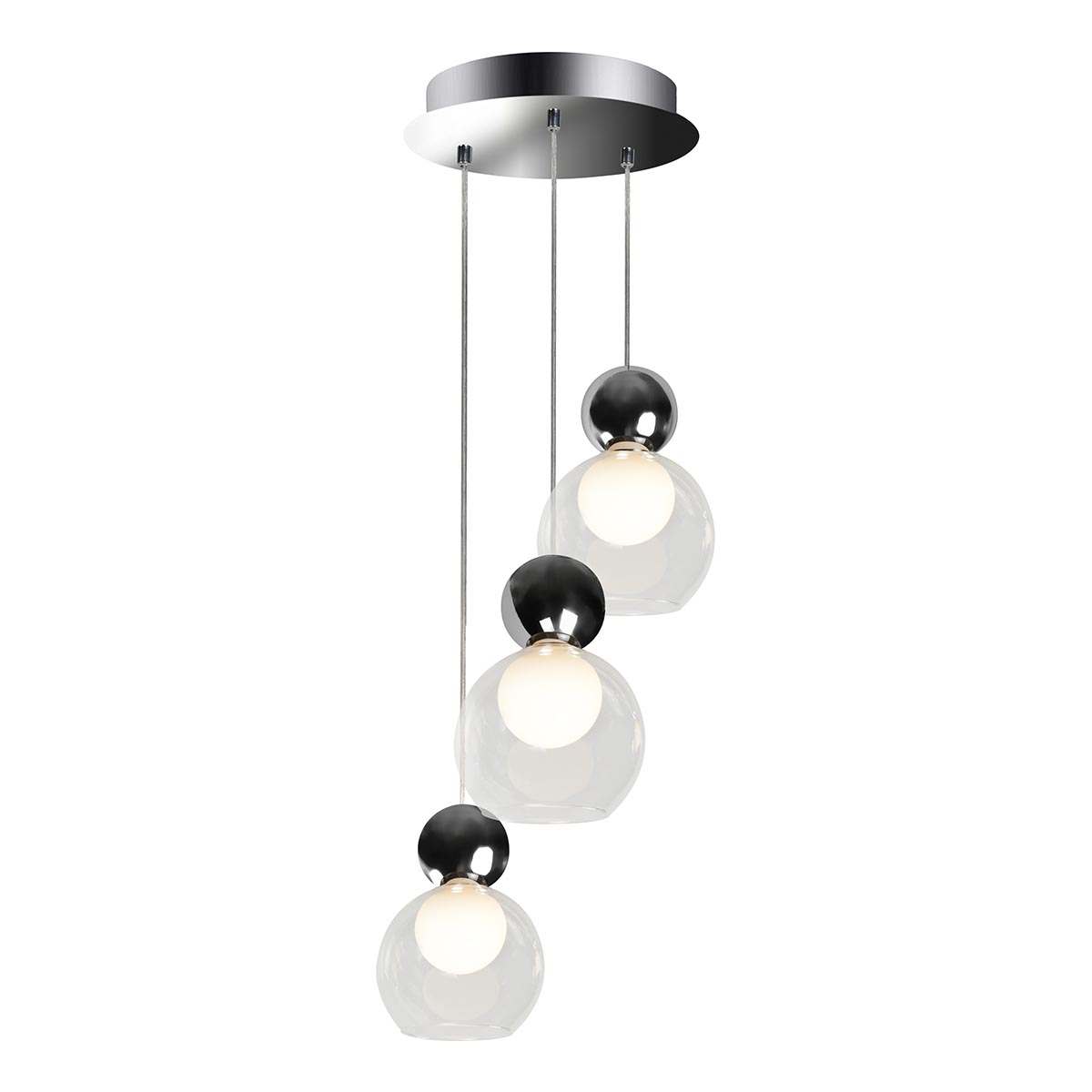 Подвесная светодиодная люстра iLedex Blossom C4476-3R CR 1