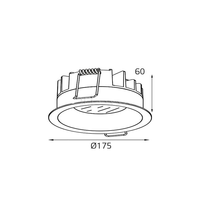 Встраиваемый светодиодный светильник Italline IT06-6014 white 4000K 1