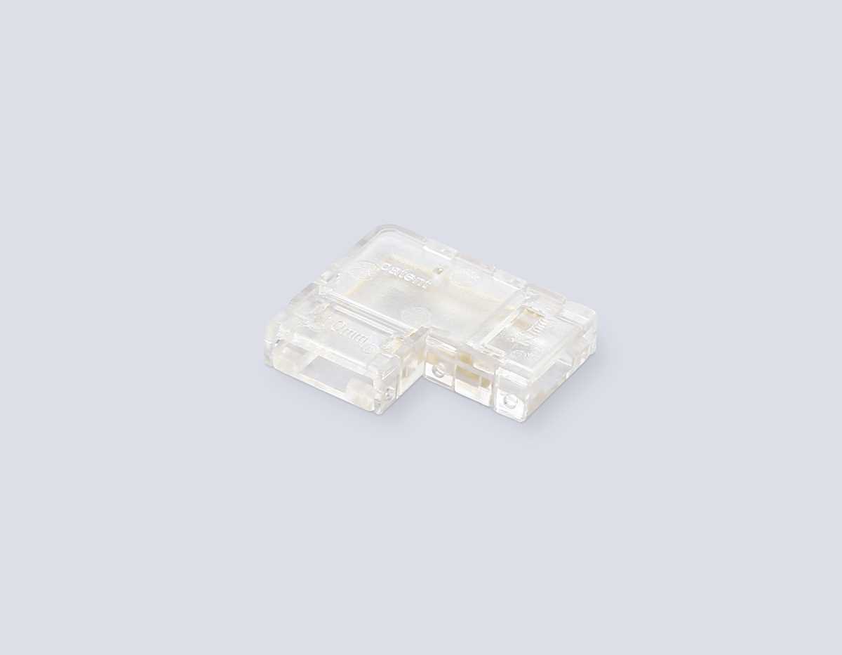 Соединитель угловой AMBRELLA LIGHT ILLUMINATION COB 12/24V для лент 10mm (2 конт.) (10шт. в комплекте) GS6861