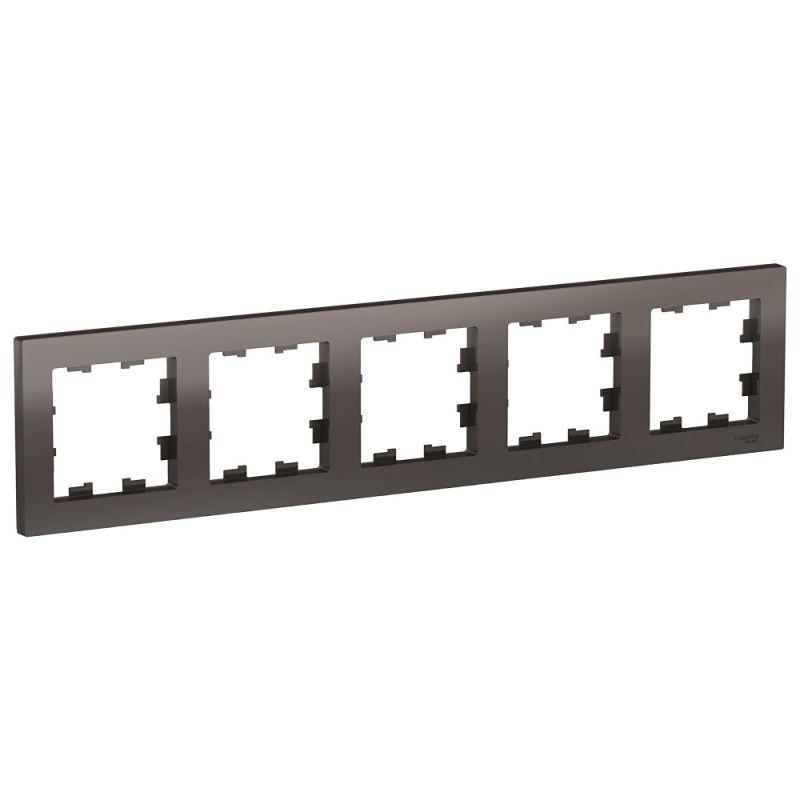 Рамка 5-постовая Systeme Electric AtlasDesign мокко ATN000605