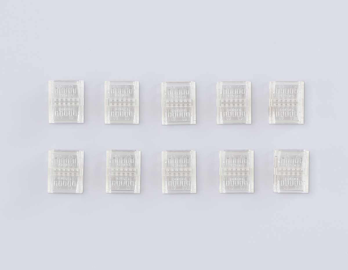 Соединитель прямой AMBRELLA LIGHT ILLUMINATION COB 12/24V для лент 12mm (2 конт.) (10шт. в комплекте) GS6362 2