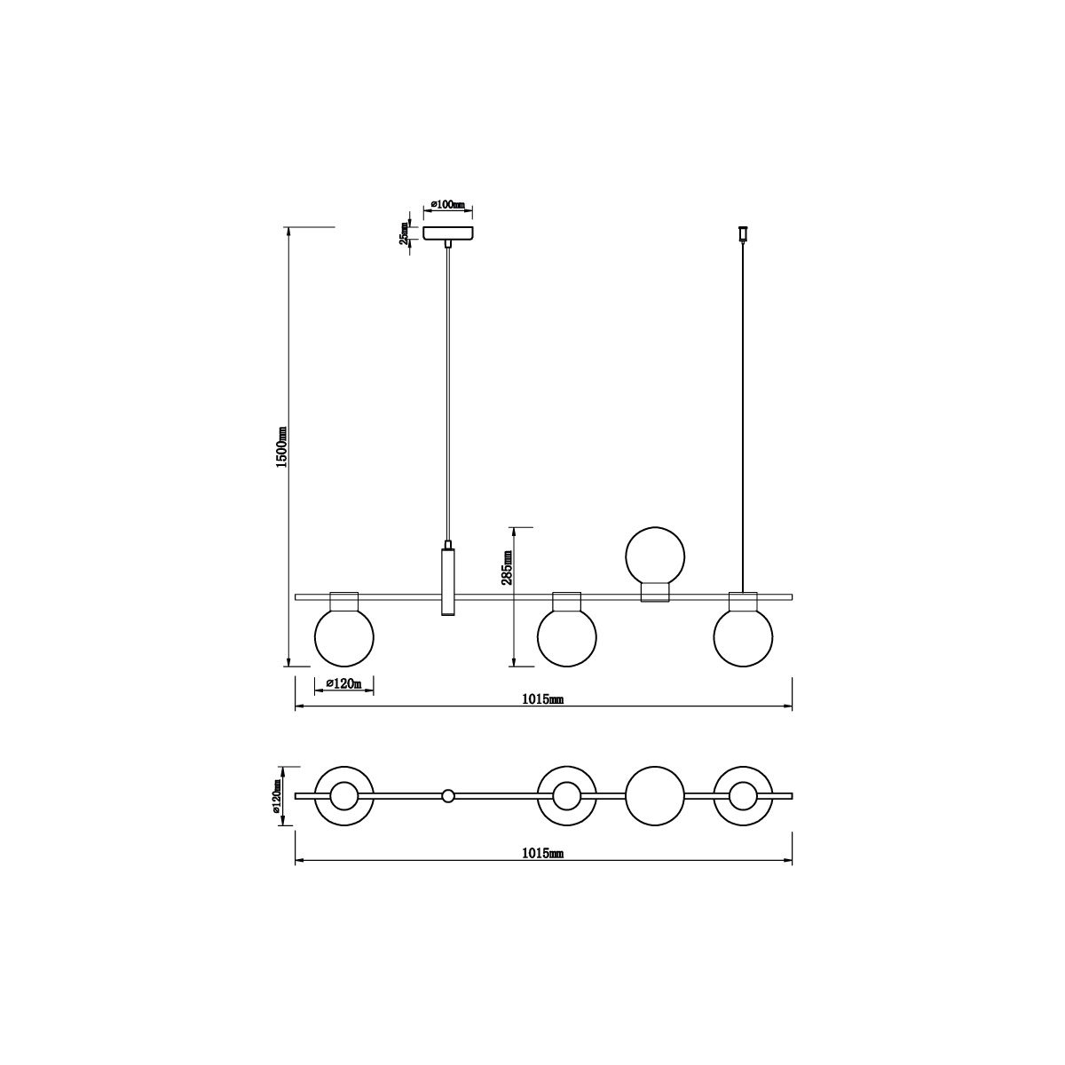 Подвесной светильник Vele Luce Ideale VL5872P14 3