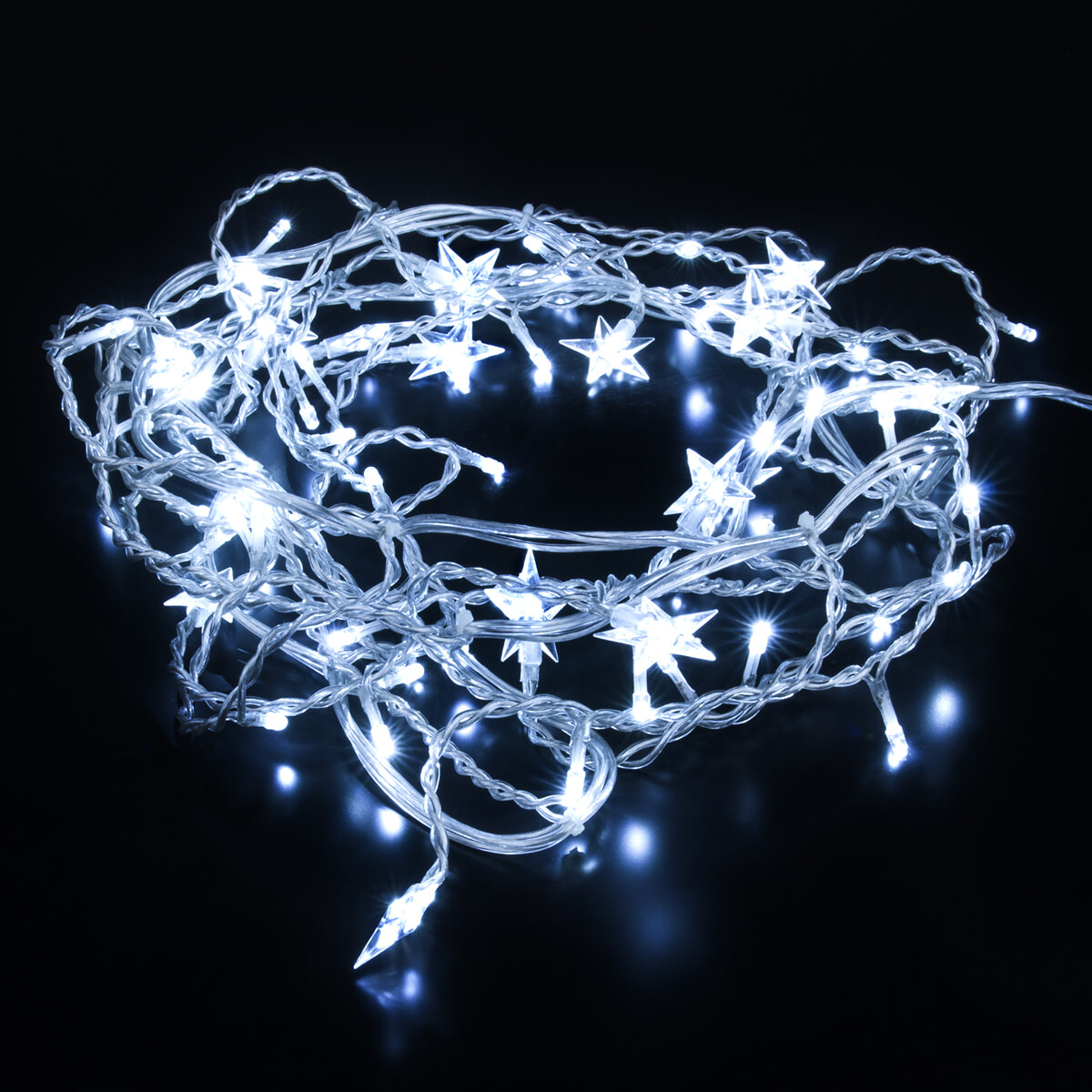 Светодиодная гирлянда Eurosvet бахрома 230V 100-002 белый 1