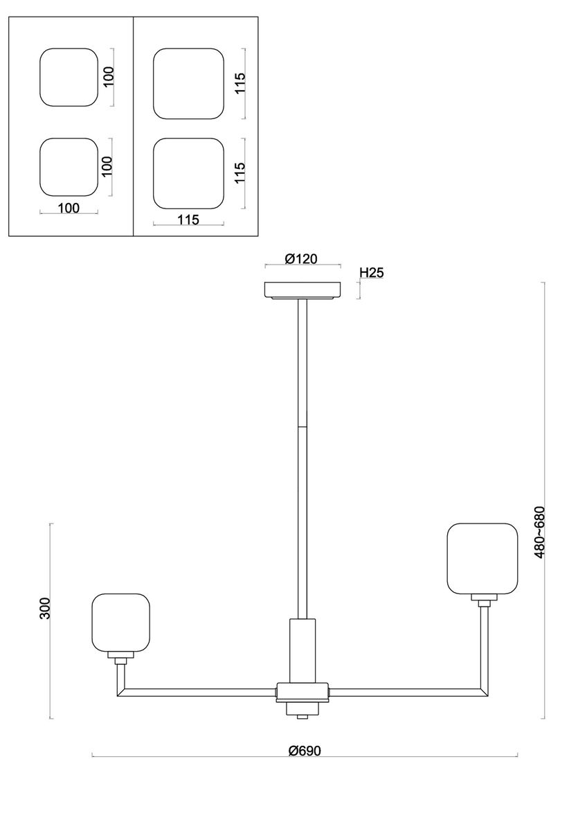 Подвесная люстра Freya Tender FR5373CL-06BS 1