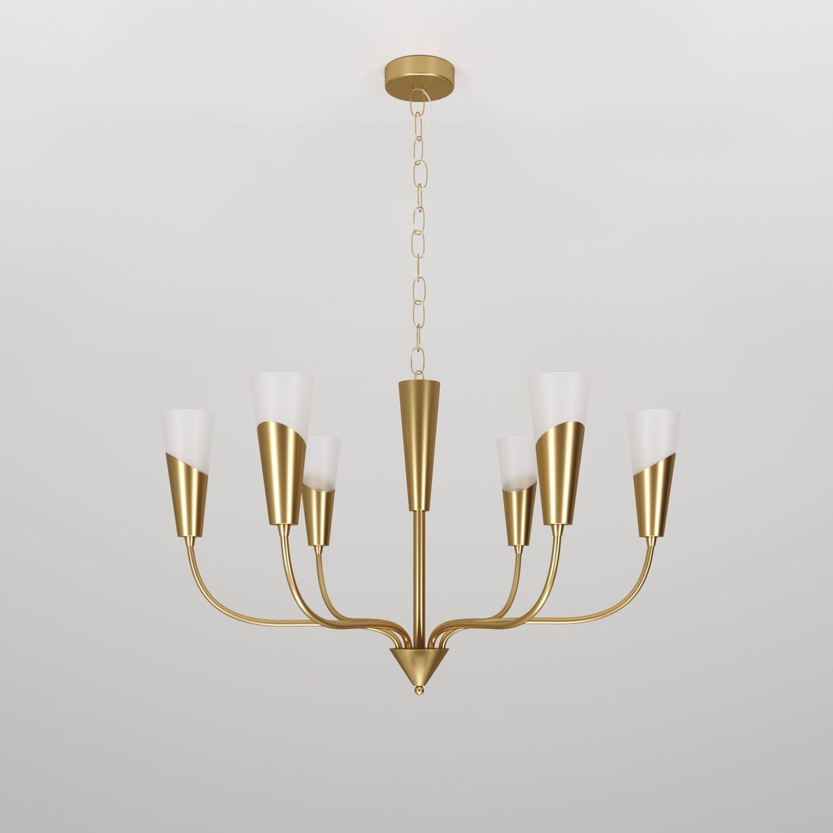 Подвесная люстра Eurosvet Rhyton 60167/6 латунь 5