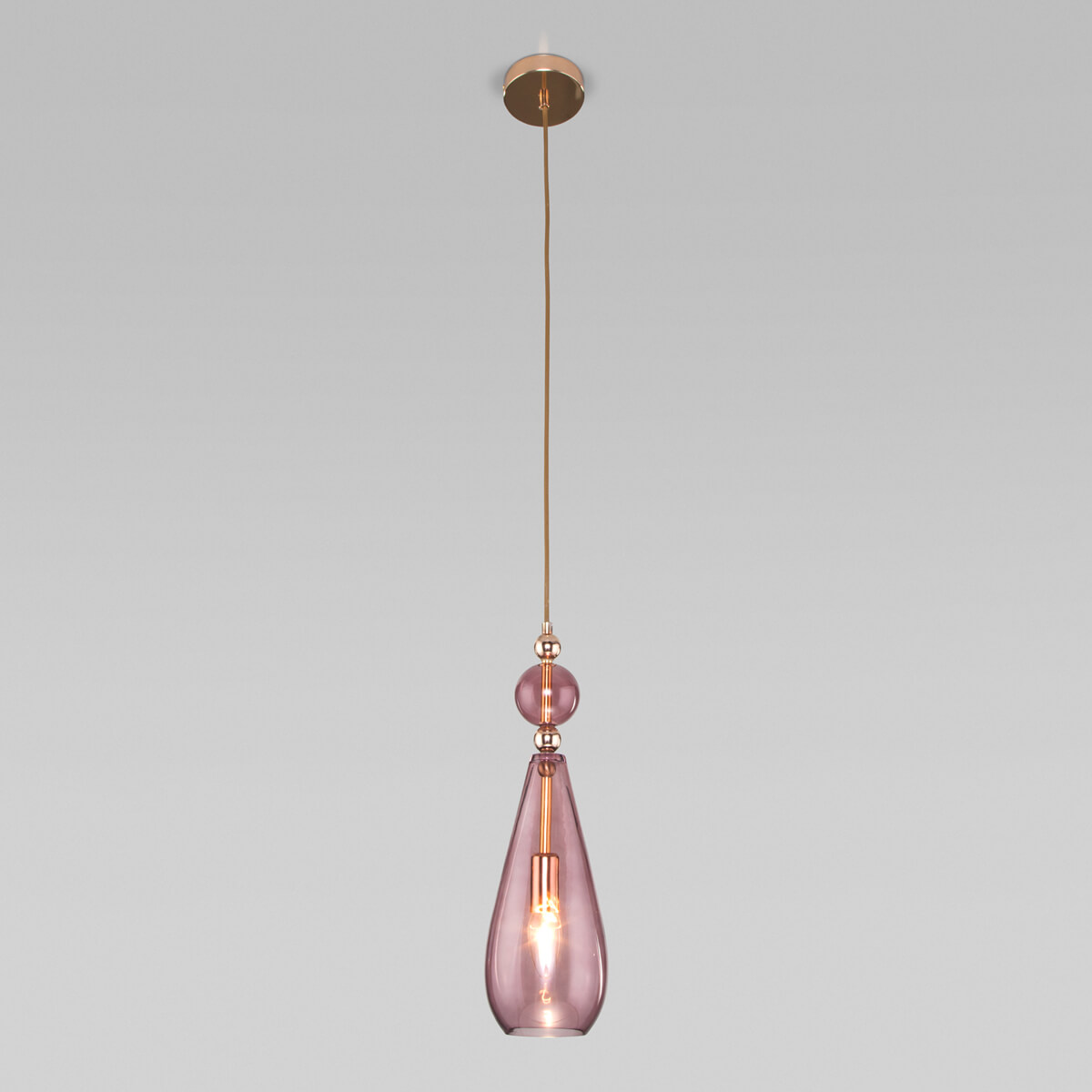 Подвесной светильник Eurosvet Ilario 50202/1 пурпурный 2