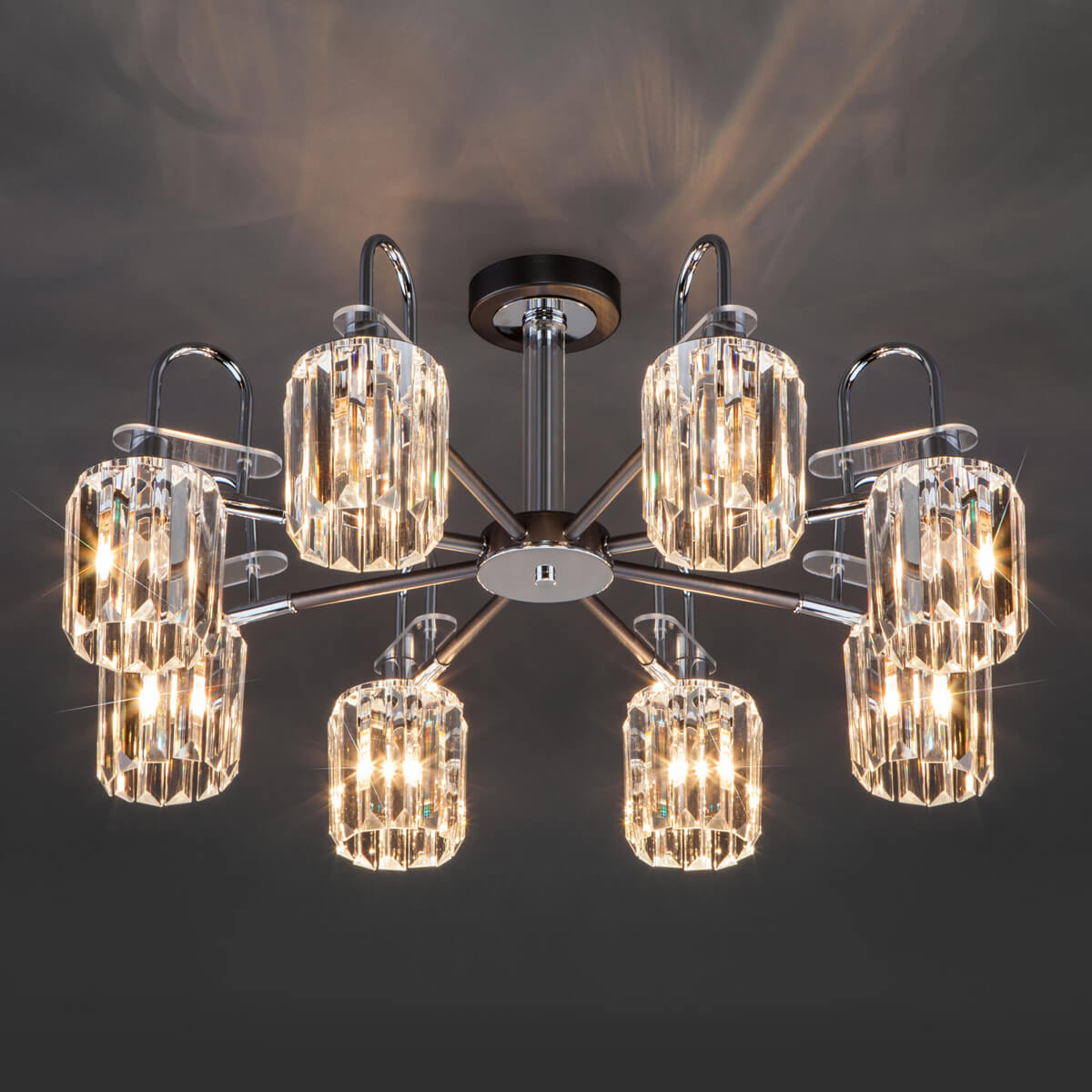 Потолочная люстра Eurosvet Tenia 70090/8 графит 2