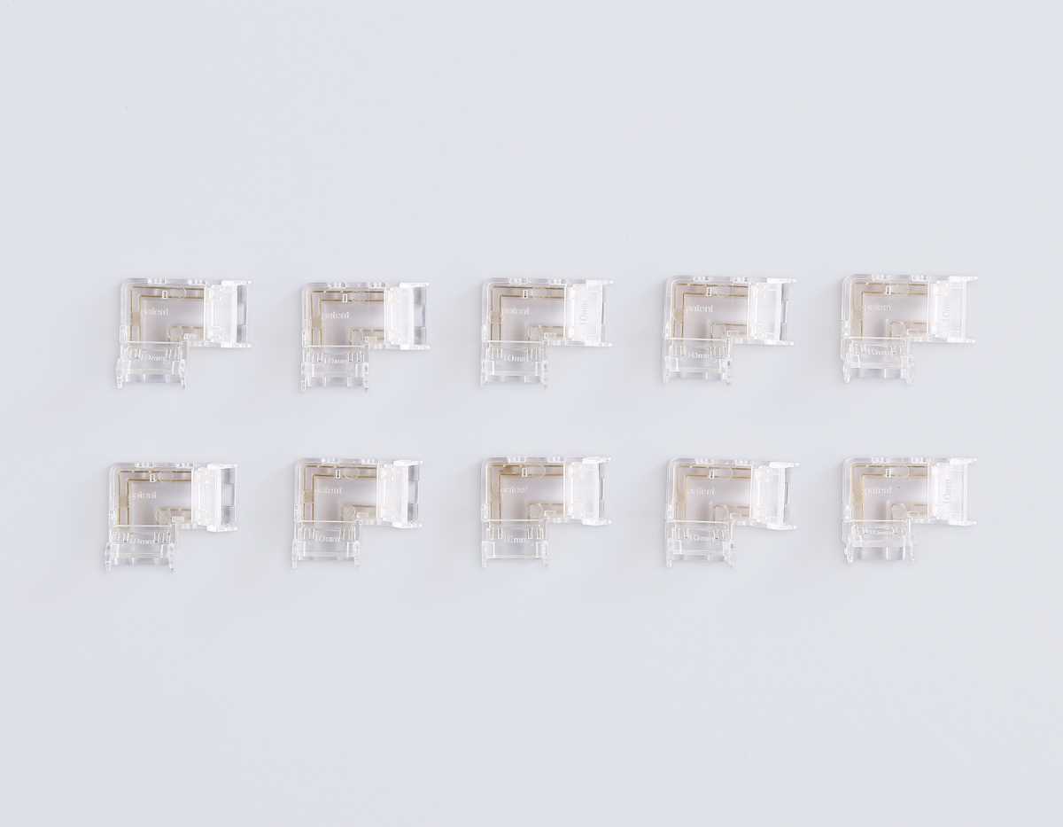 Соединитель угловой AMBRELLA LIGHT ILLUMINATION COB RGB 12/24V для лент 10mm (4 конт.) (10шт. в комплекте) GS6891 2