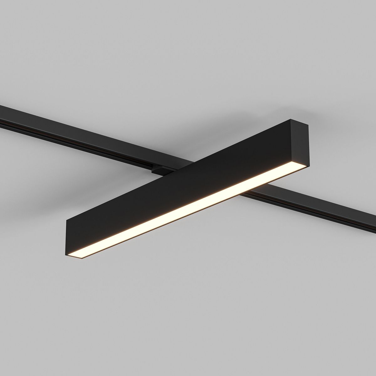 Трековый светодиодный светильник Denkirs Solid Hals DK6430 DK6630-BK 2