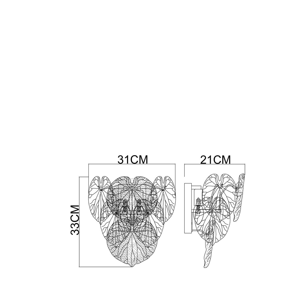 Настенный светильник Arte Lamp Kapri A4078AP-2CC 1