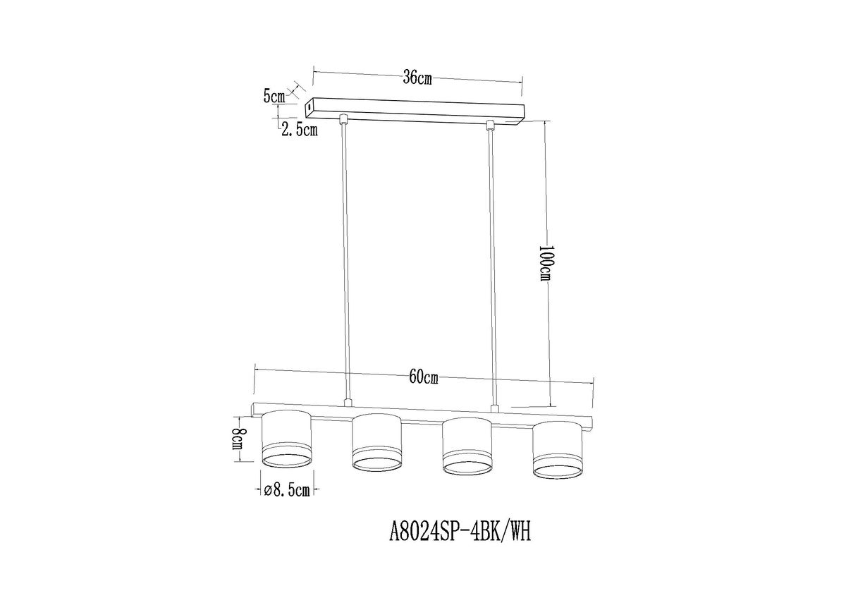 Подвесная люстра Arte Lamp Legacy A8024SP-4WH 1