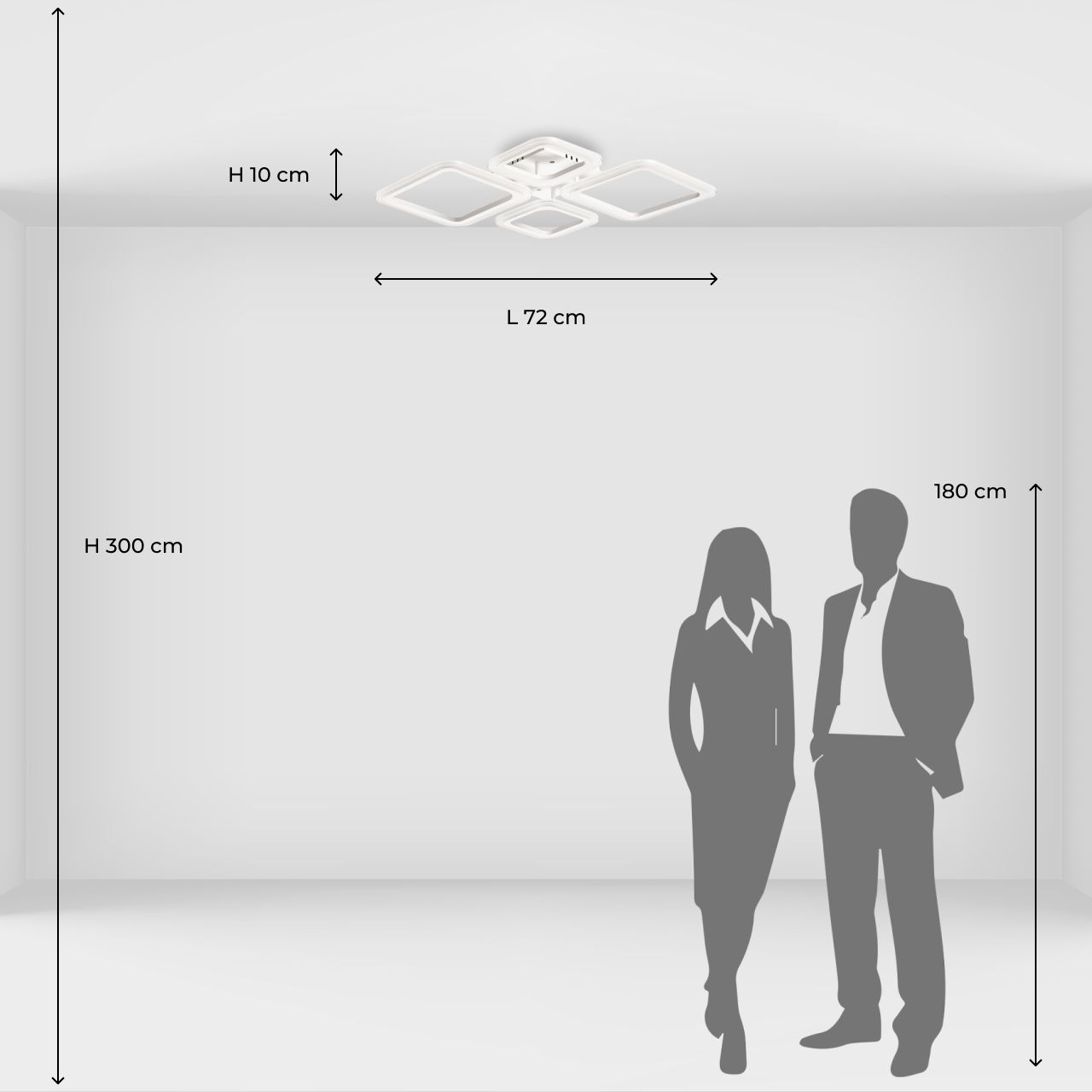 Потолочная светодиодная люстра De City Мадлен 424018304 1
