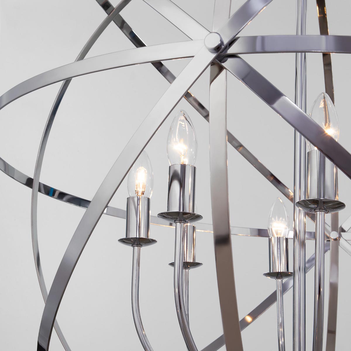 Подвесная люстра Eurosvet Santi 60139/8 хром 3