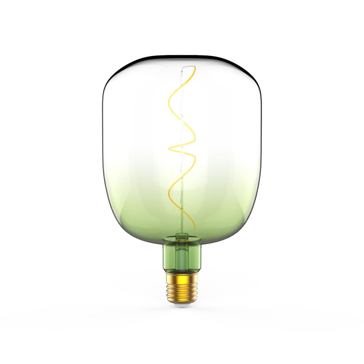 Лампа светодиодная филаментная Gauss E27 5W 1800K зеленая 1009802105 3
