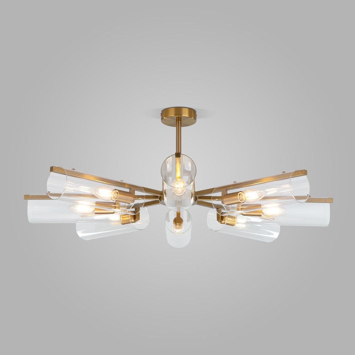 Потолочная люстра Eurosvet Trompeta 70144/8 латунь 3