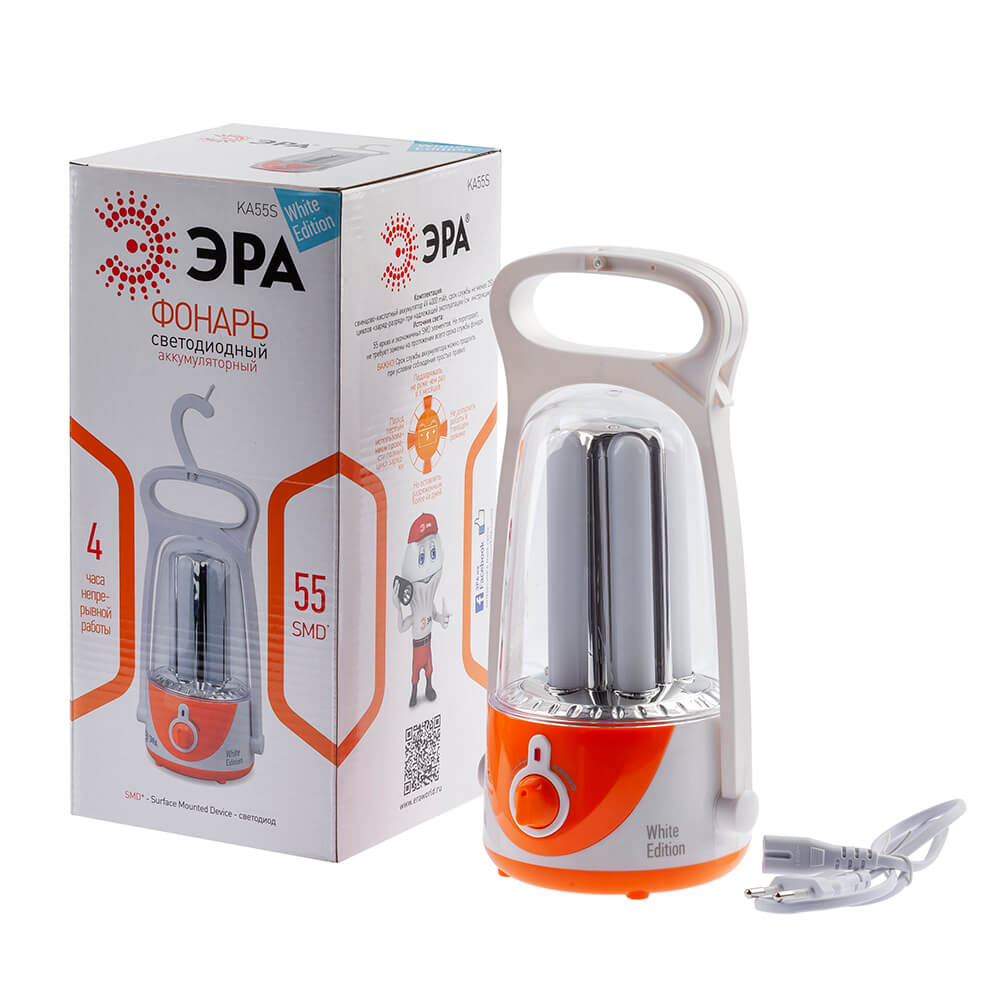 Кемпинговый светодиодный фонарь ЭРА аккумуляторный 80 лм KA55S Б0025621 4