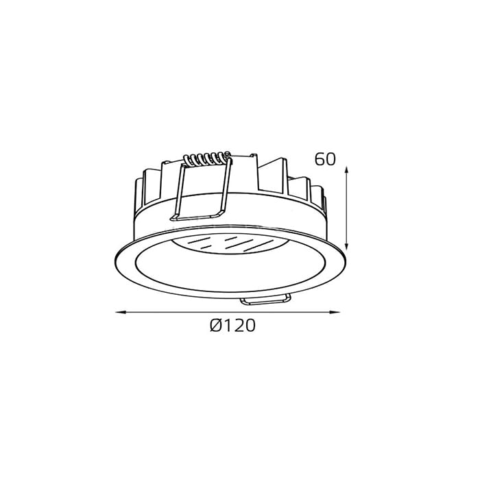 Встраиваемый светодиодный светильник Italline IT06-6012 white 3000K 1