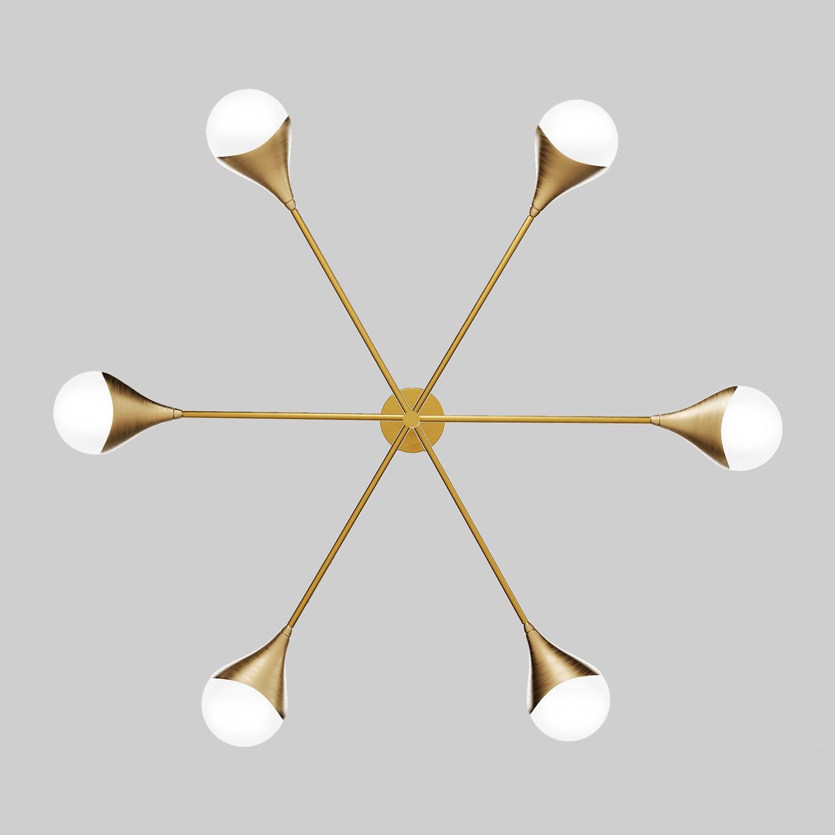 Подвесная люстра Eurosvet Calyx 60168/6 латунь 4