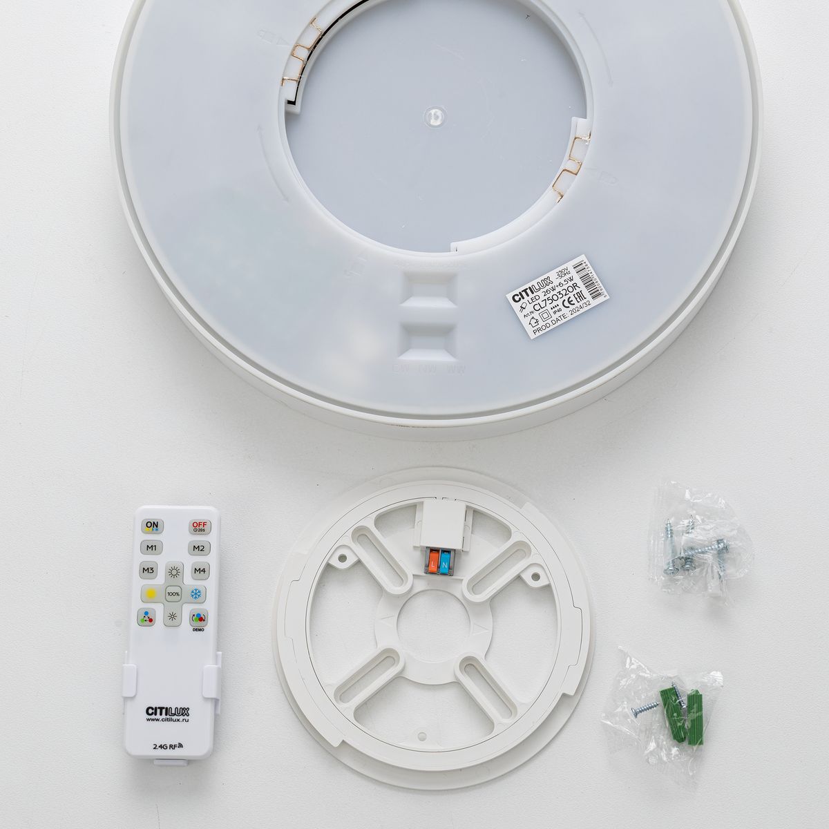 Потолочный светодиодный светильник Citilux Etalon CL750320R 4