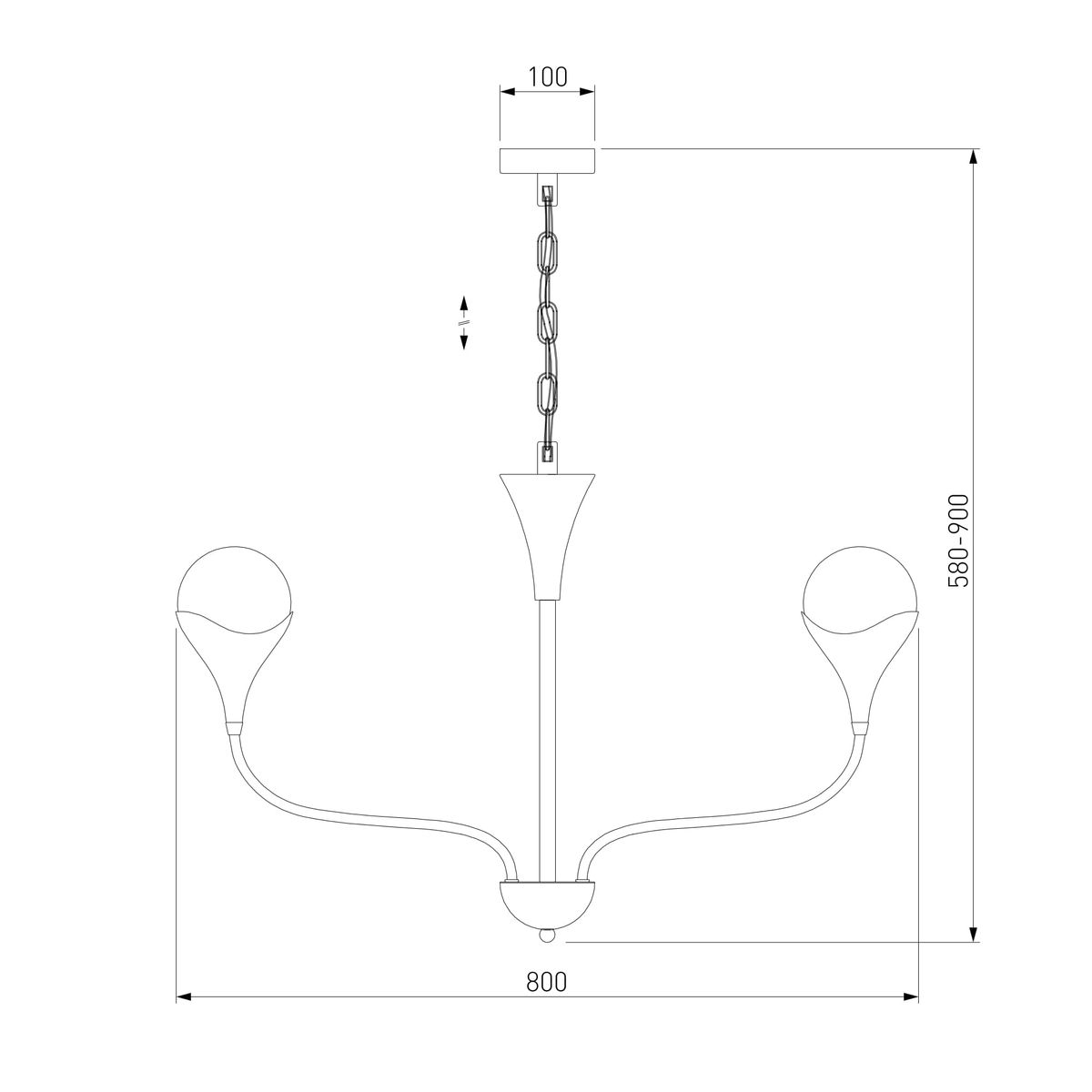 Подвесная люстра Eurosvet Calyx a068276 1