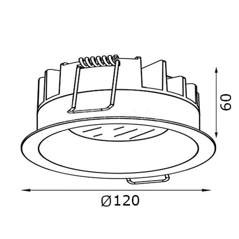 Встраиваемый светодиодный светильник Italline IT06-6012 black 4000K изображение 2 Встраиваемый светодиодный светильник Italline IT06-6012 black 4000K Фото № 2