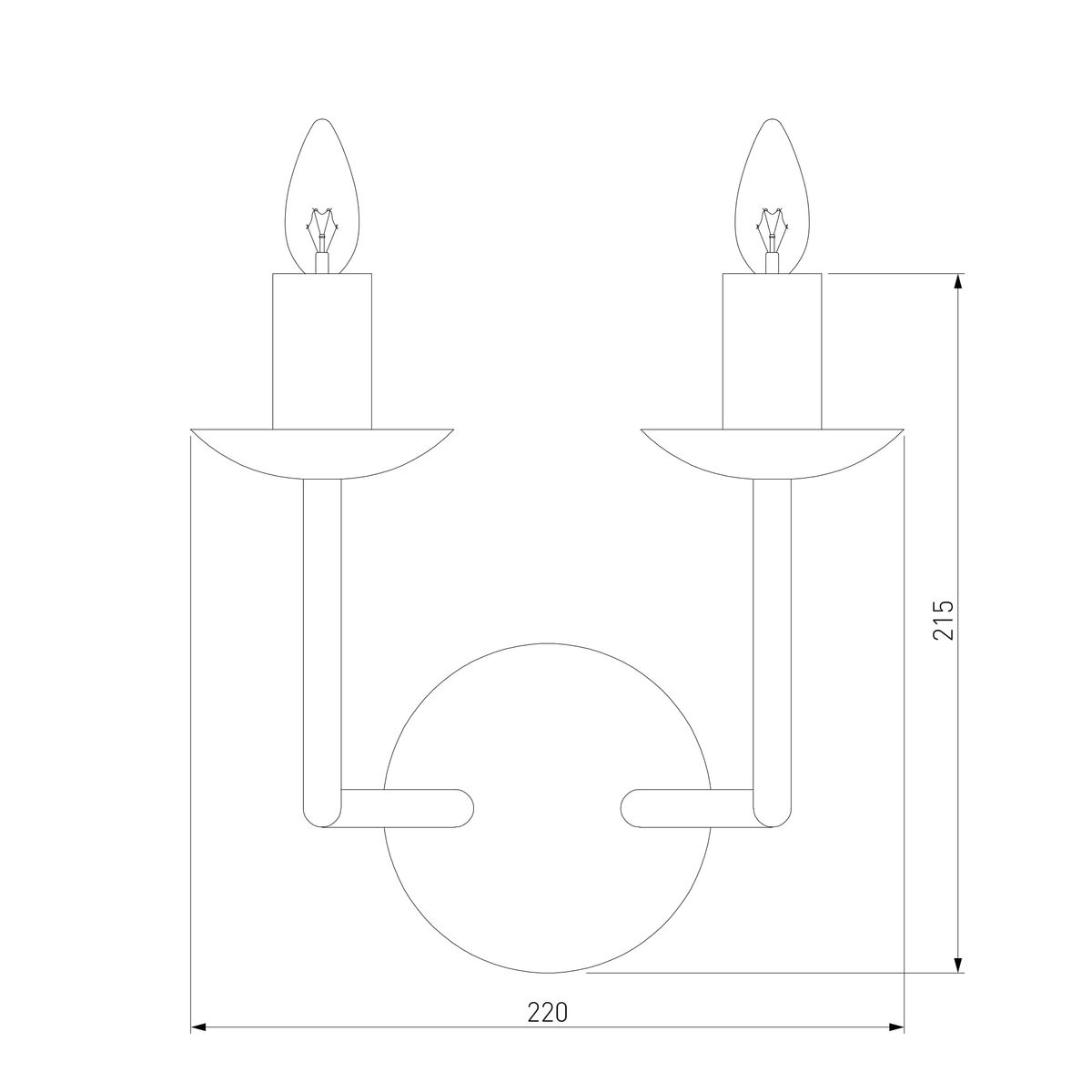 Бра Eurosvet Cariso 60150/2 хром 2