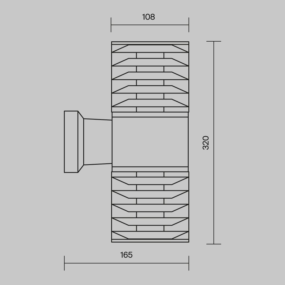 Настенный светильник Maytoni Outdoor O576WL-02GR 2