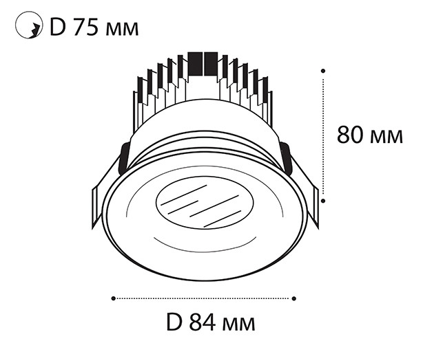 Встраиваемый светодиодный светильник Italline IT06-6016 white 4000K 1