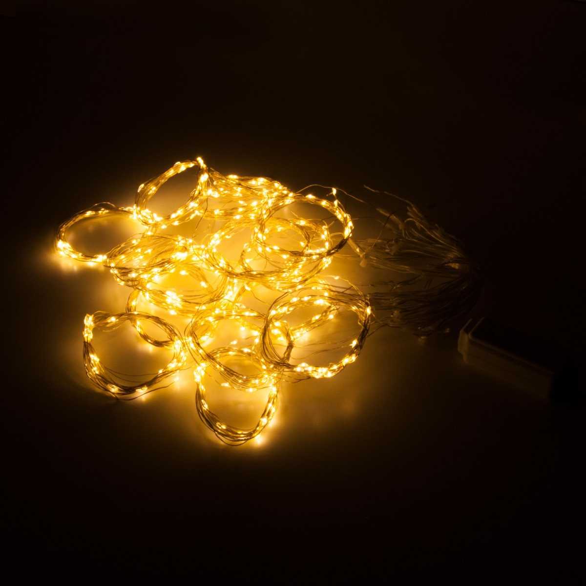 Светодиодная гирлянда Eurosvet Занавес Роса 230V 200-004 теплый белый 5