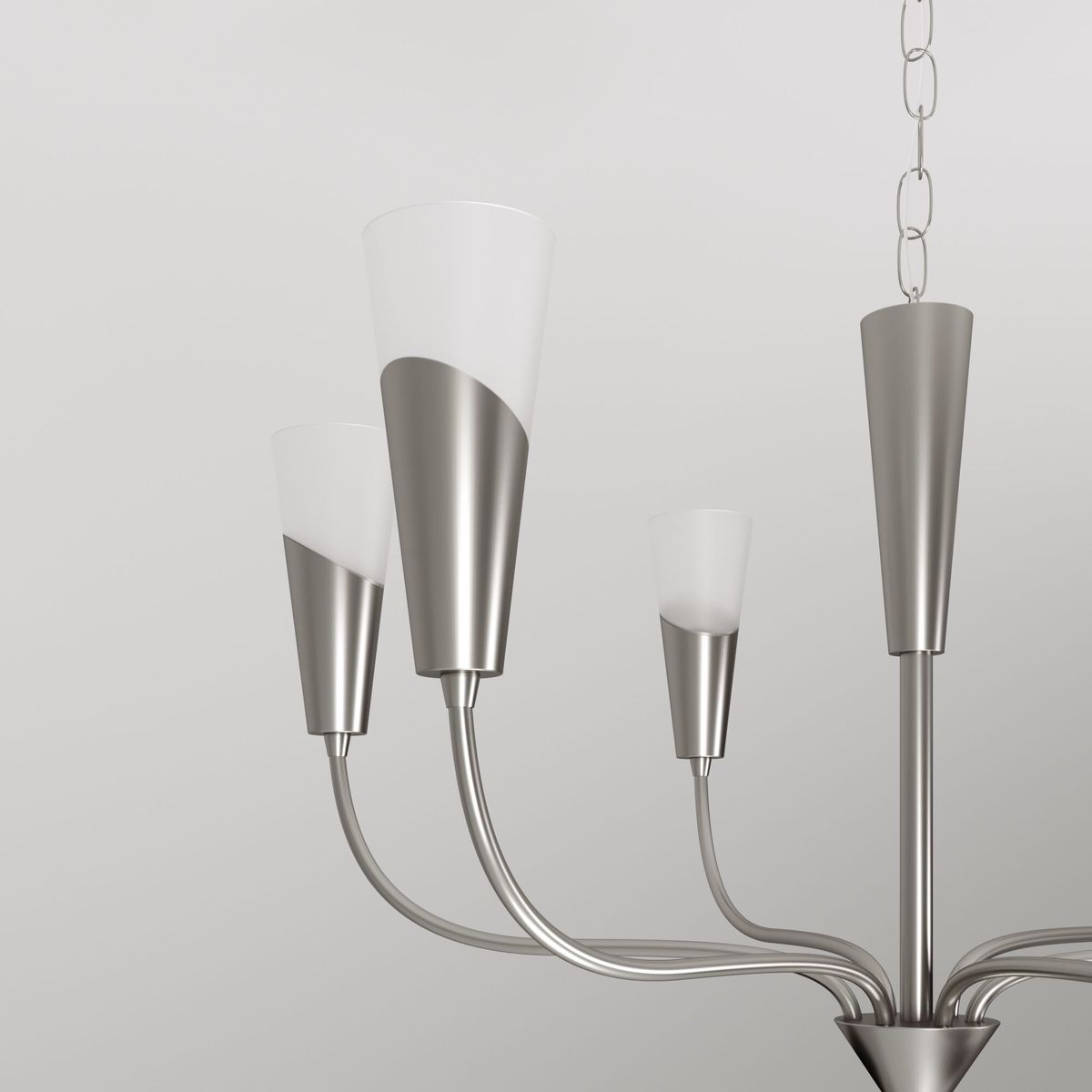 Подвесная люстра Eurosvet Rhyton 60167/6 никель 3