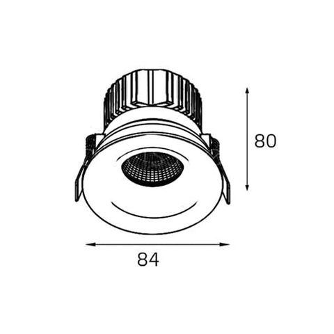 Встраиваемый светодиодный светильник Italline IT06-6016 black 4000K изображение 2 Встраиваемый светодиодный светильник Italline IT06-6016 black 4000K Фото № 2