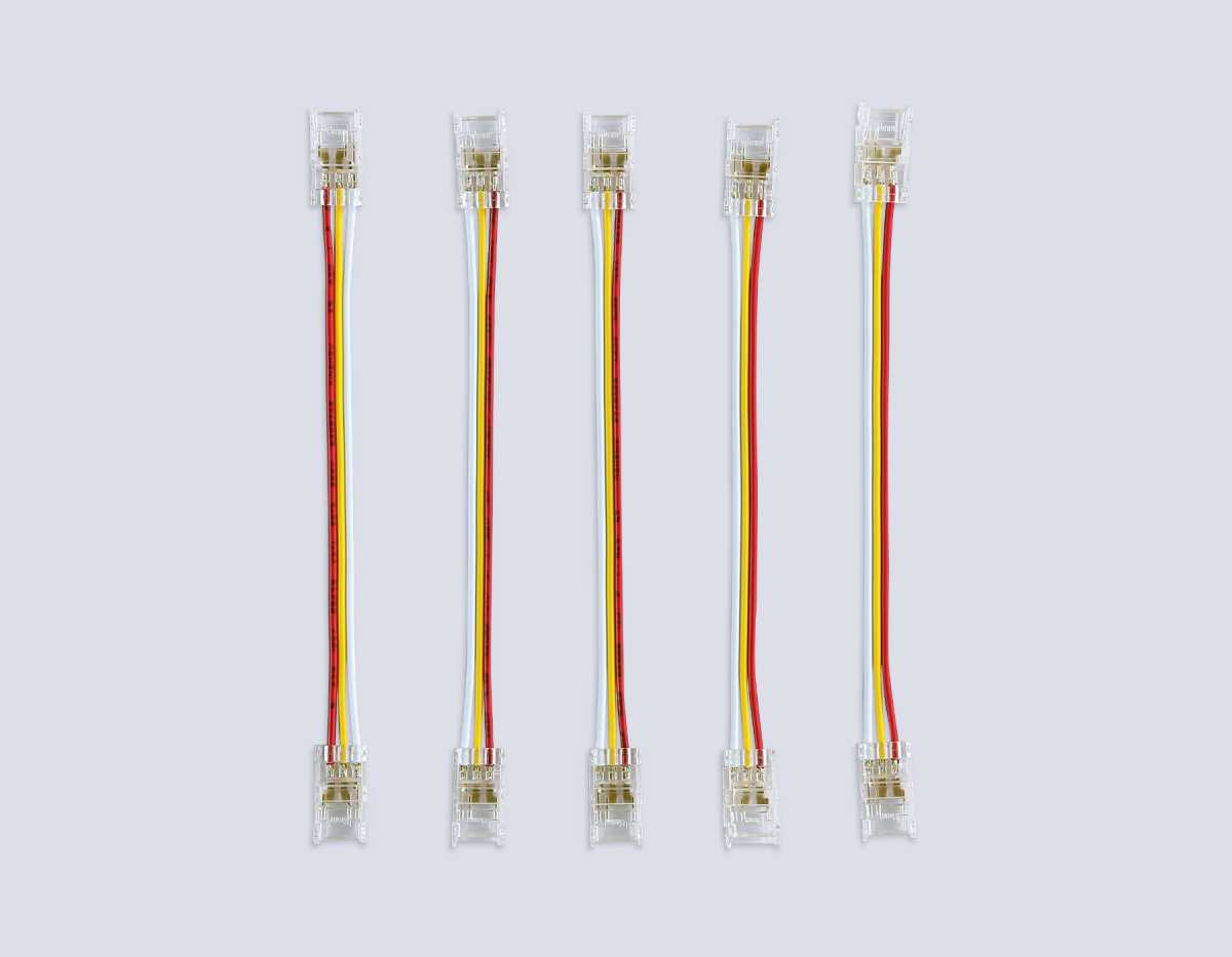Соединитель гибкий двухсторонний AMBRELLA LIGHT ILLUMINATION COB CCT 12/24V для лент 8mm(3 конт.) (5шт. в комплекте) GS7911 3