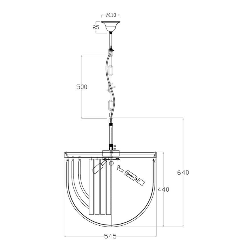 Подвесной светильник Garda Decor 20MD3279-6 1