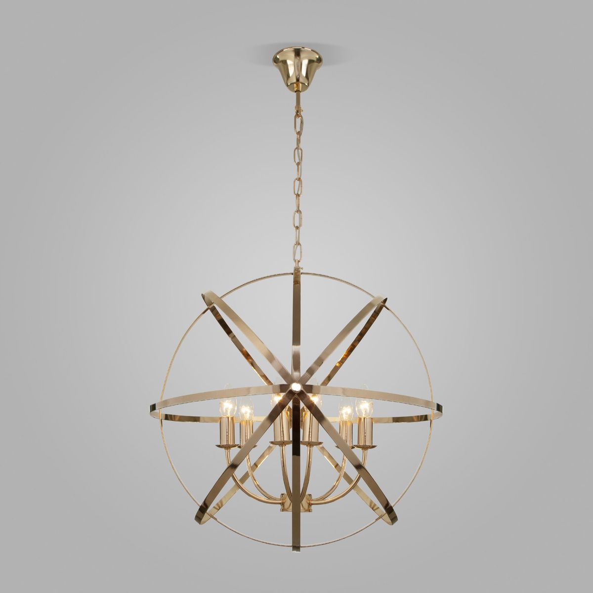 Подвесная люстра Eurosvet Santi 60139/6 золото 3