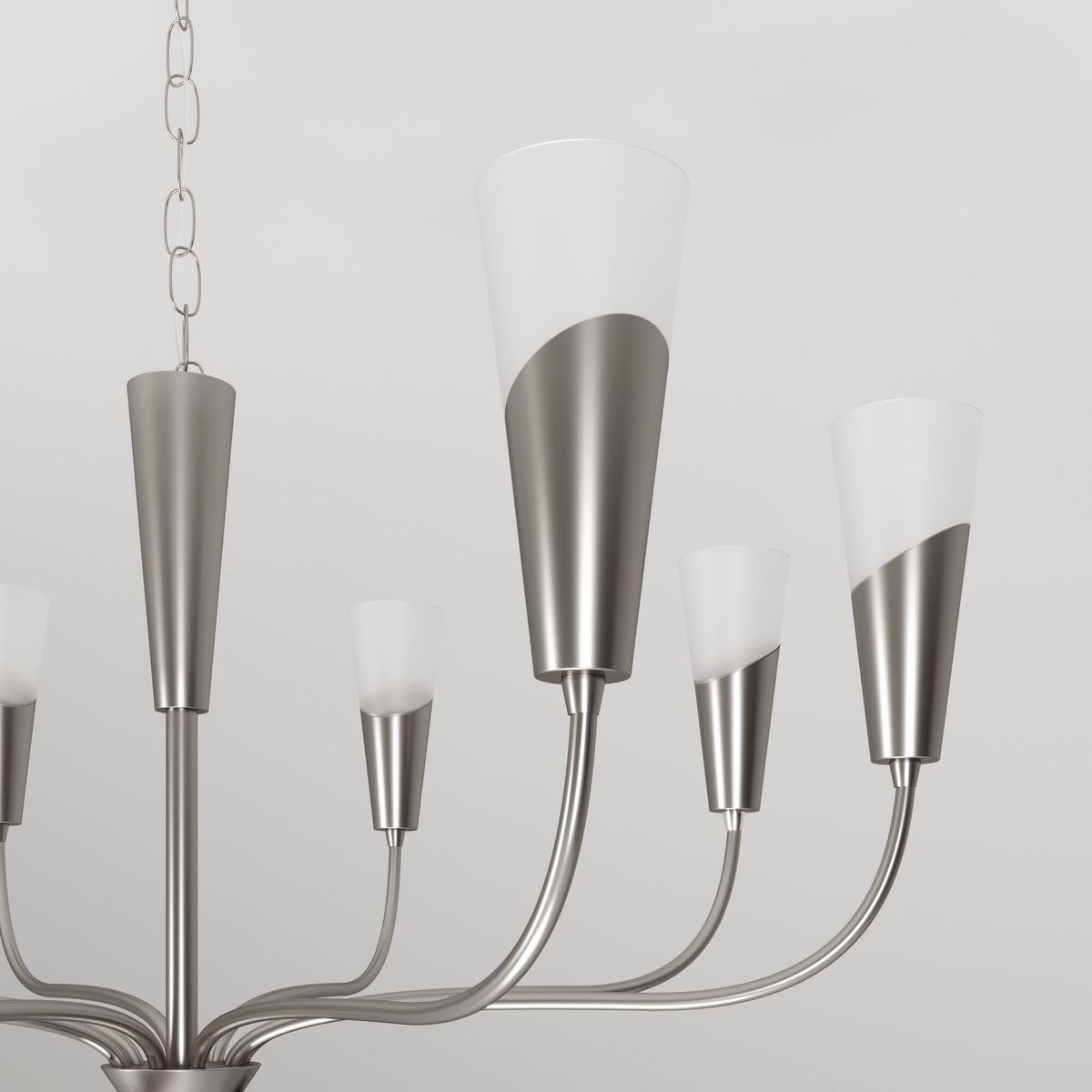 Подвесная люстра Eurosvet Rhyton 60167/8 никель 3