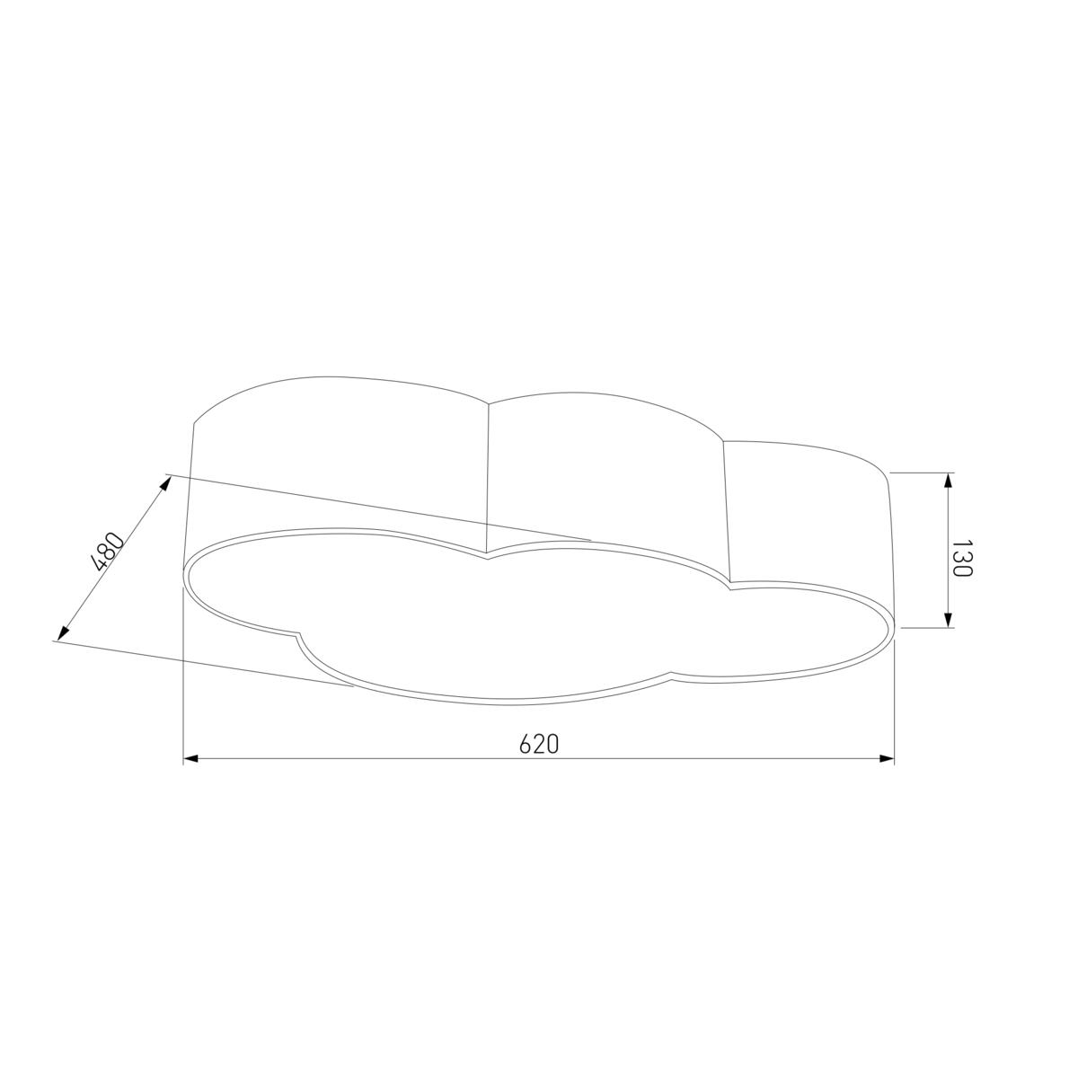 Потолочный светильник TK Lighting 1534 Cloud 1