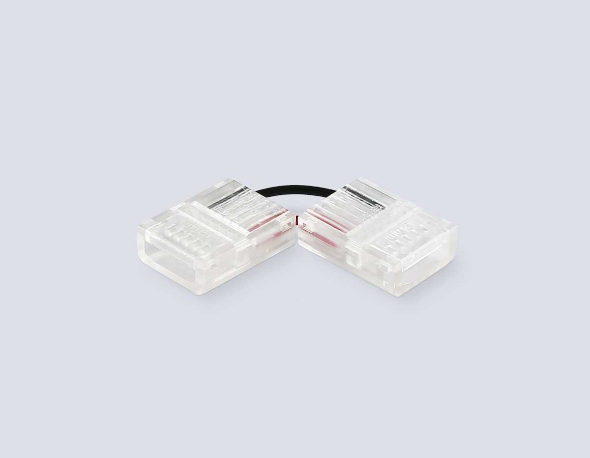 Соединитель угловой AMBRELLA LIGHT ILLUMINATION COB 12/24V для лент 12mm (2 конт.) (10шт. в комплекте) GS6871