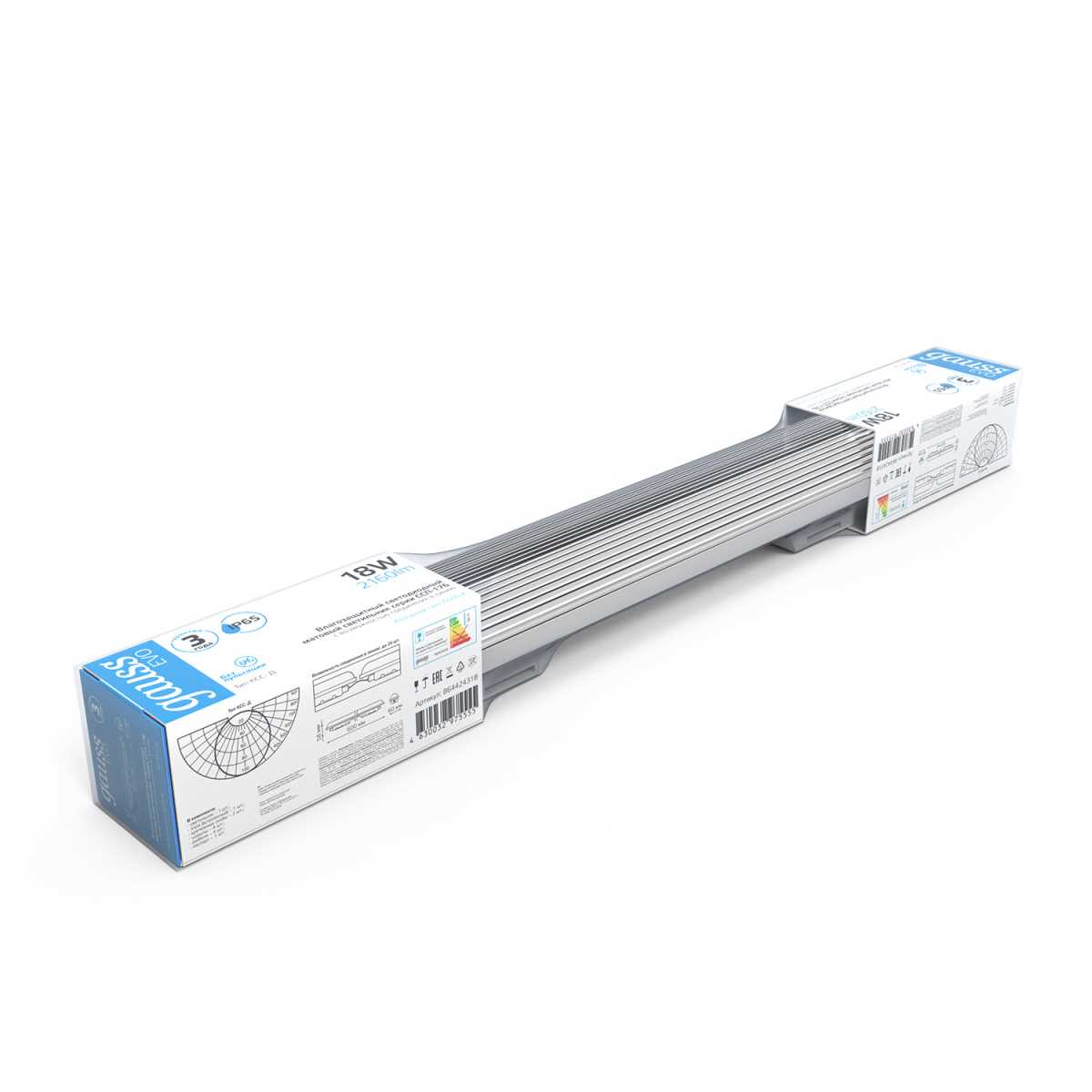 Настенно-потолочный светодиодный светильник Gauss ССП-176 Evo 864424318 2