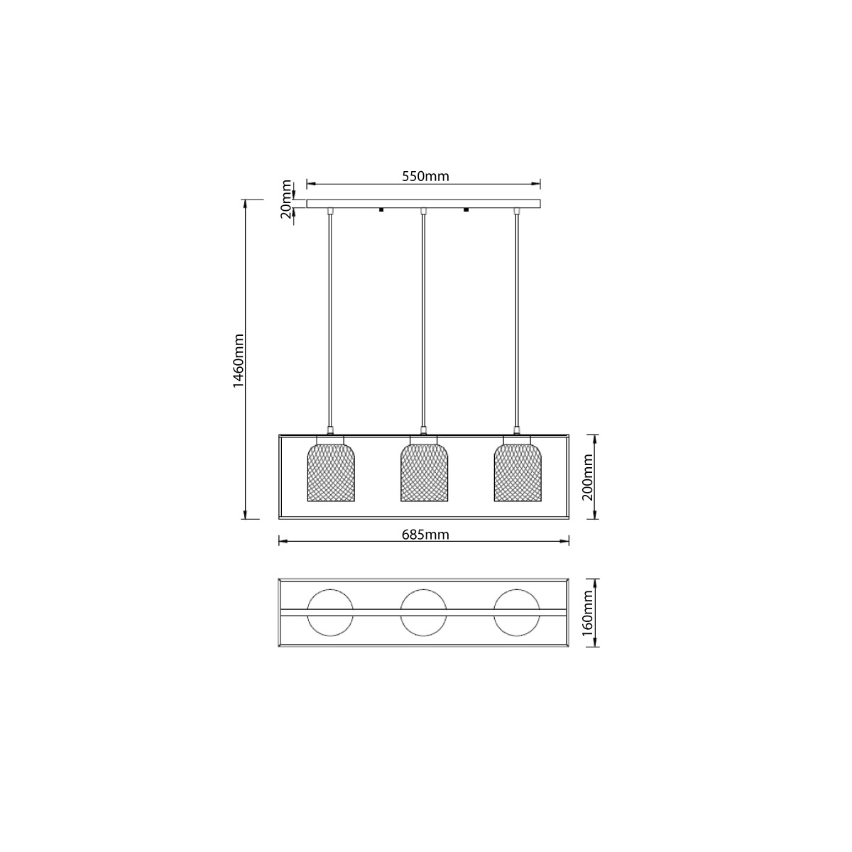 Подвесной светильник Vele Luce Morrison VL5472P03 4
