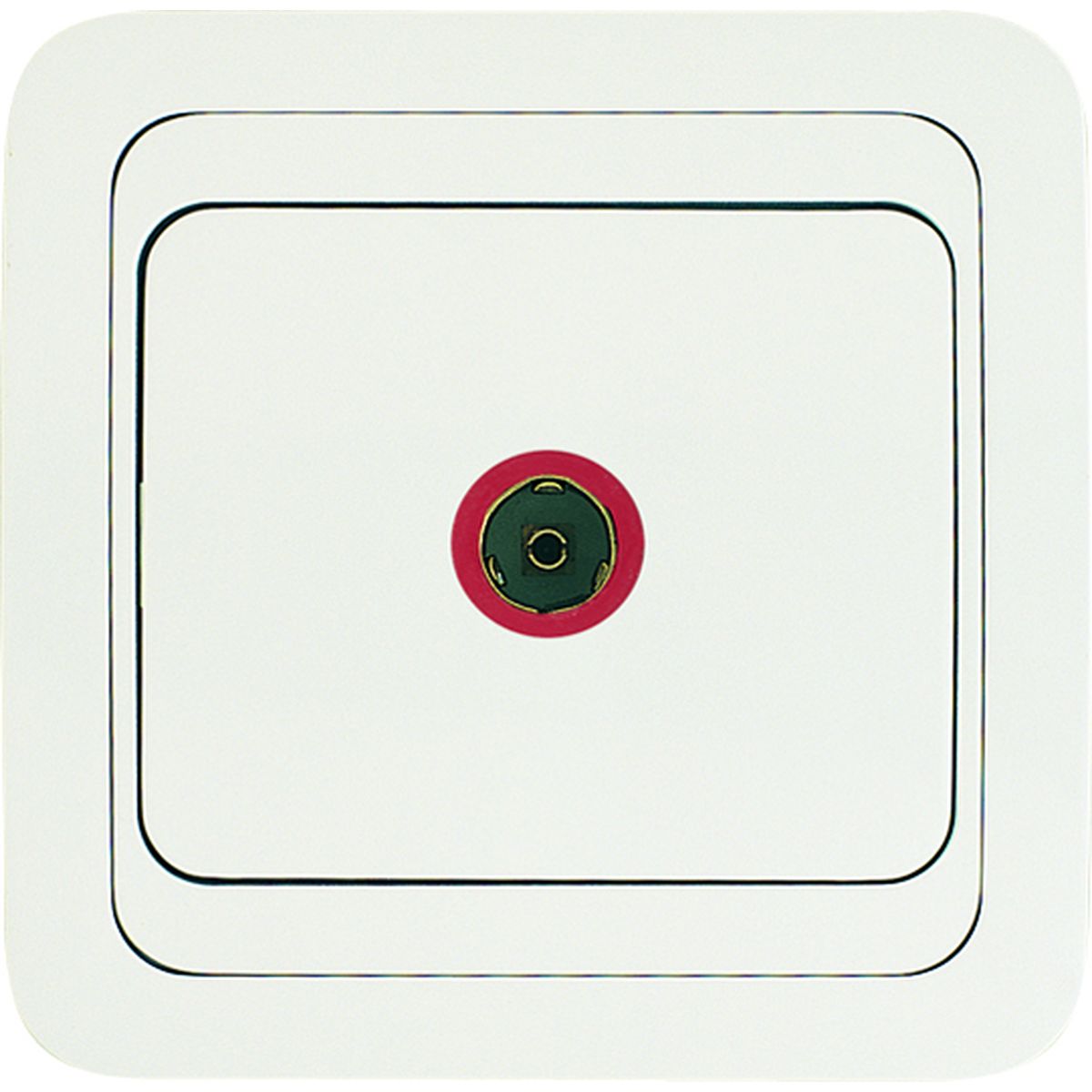 Розетка Makel TV 1-м СП Mimoza бел/бел 12007