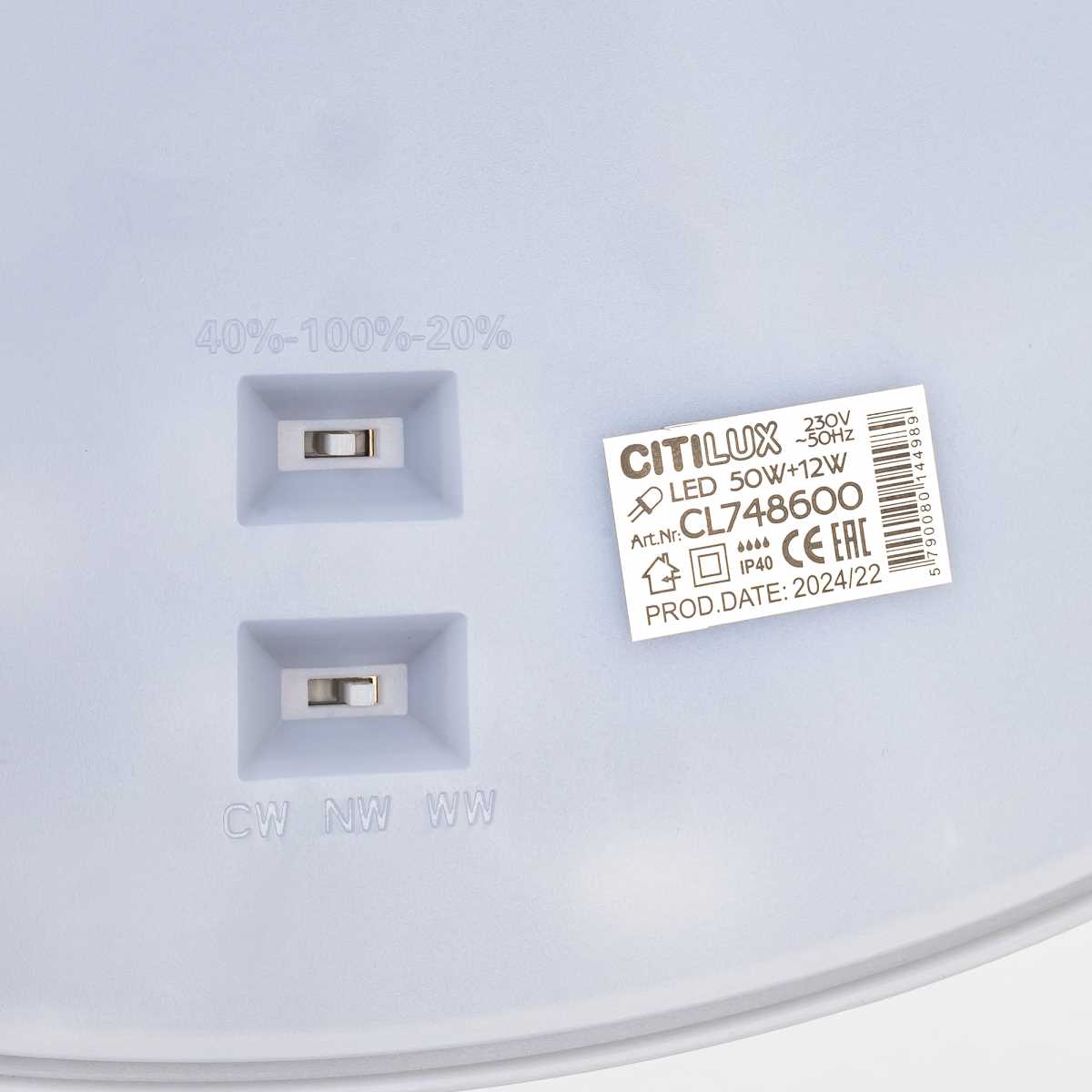 Потолочный светодиодный светильник Citilux Norma CL748600 5