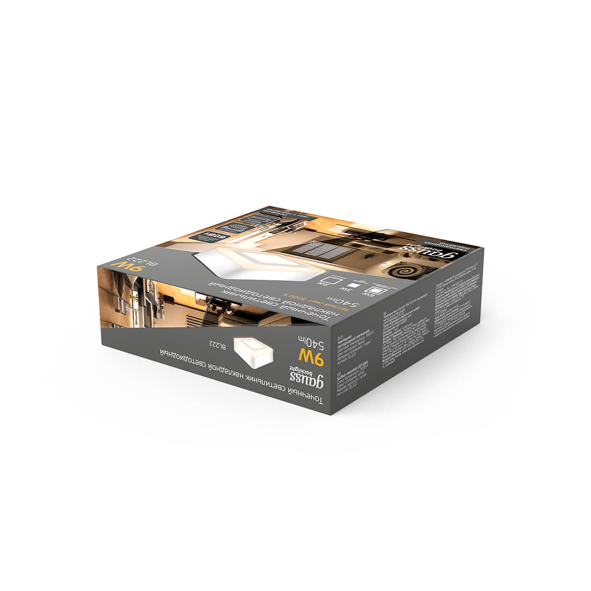 Потолочный светодиодный светильник Gauss Backlight BL222 5